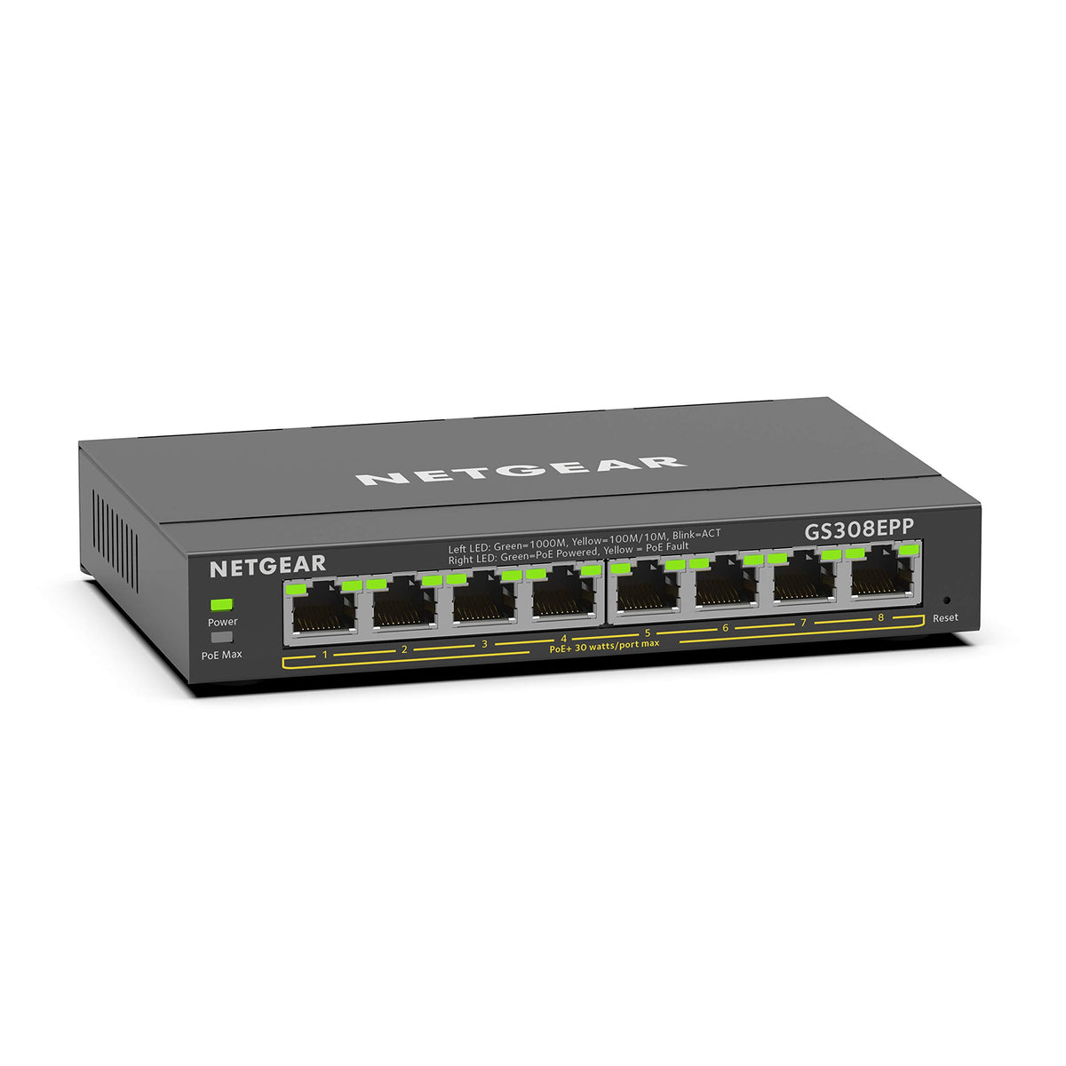 Netgear GS308EPP Commutateur intelligent Gigabit PoE+ à 8 ports