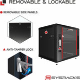 StarTech Rack Serveur Mural 9U à Cadre Ouvert pour Panneaux de Brassage, Commutateurs, Équipements de Données - Rack Informatique/Réseau 2 Montants Robuste Supporte Jusqu'à 80 kg
