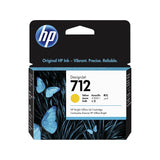 HP 712 Yellow 29-ml Genuine Ink Cartridge (3ED69A) for DesignJet T650
