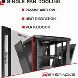 StarTech Rack Serveur Mural 9U à Cadre Ouvert pour Panneaux de Brassage, Commutateurs, Équipements de Données - Rack Informatique/Réseau 2 Montants Robuste Supporte Jusqu'à 80 kg