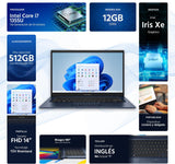 Ordinateur portable Asus B1402CBA - Ordinateur portable Intel i7 de 14 pouces