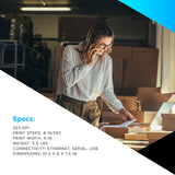 Zebra ZD621 Desktop Printer 203 DPI USB