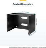 StarTech.com 8U Wall Mount Patch Panel Bracket - 13.75 inch Deep - 19