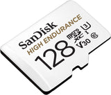 Carte microSDXC vidéo haute endurance SanDisk 128GB avec adaptateur pour Dash
