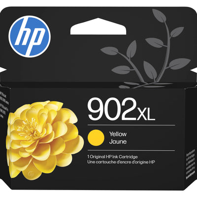 Original HP 902XL Yellow High-Yield Ink Cartridge, Works with HP Offi