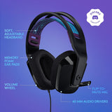 Logitech G335 Wired Gaming Headset, with Flip to Mute Microphone, 3.5m