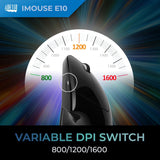 Adesso iMouse E10 Wireless Vertical Ergonomic Mouse, 2.4GHz RF, Adjust