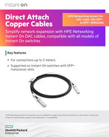 HPE Networking Instant On 10G SFP+ vers SFP+ Cuivre à connexion directe (DAC)