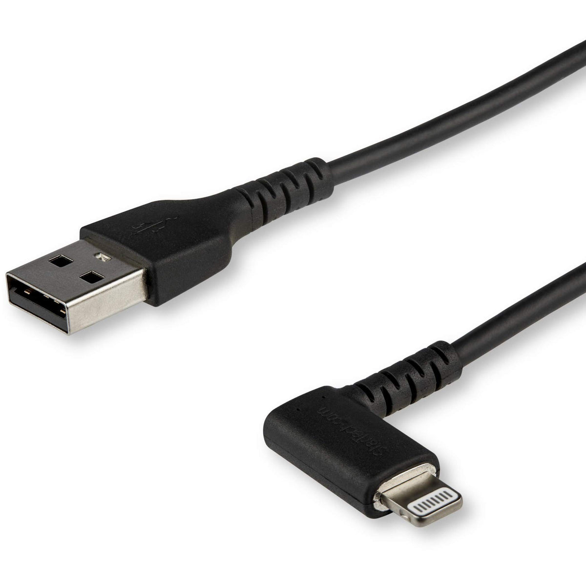 StarTech 2M Angled Lightning to USB Cable Apple MFi Certified White