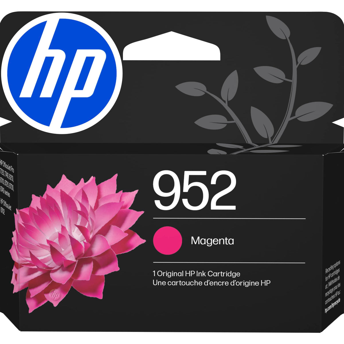 Cartouche d'encre magenta HP 952 authentique, compatible avec HP OfficeJet 8702