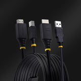 StarTech.com 6ft (1.8m) HDMI and USB 5Gbps KVM Cable, 4K 60Hz, HDMI 2.
