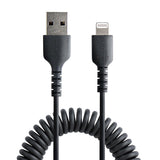 StarTech.com 1m (3ft) USB to Lightning Cable, MFi Certified, Coiled iP