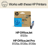 Cartouche d'encre cyan originale HP 923e EvoMore XL Cyan