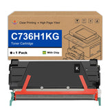 LEXMARK C/X736 X738 BLACK RETURN PROGRAM 12K TONER CARTRIDGE