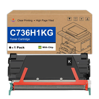 LEXMARK C/X736 X738 BLACK RETURN PROGRAM 12K TONER CARTRIDGE