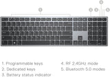 Dell KM7321W Premier Multi-Device Wireless Keyboard & Mouse - Titan Gr