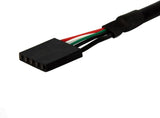 StarTech.com 3 ft Panel Mount USB Cable - USB A to Motherboard Header