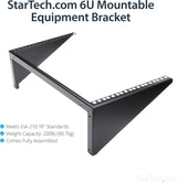 StarTech.com 2-Post 6U Heavy-Duty Wall-Mount Network Rack, 19