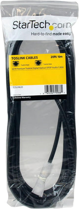 StarTech.com 20 ft. (6.1 m) Digital Optical Audio Cable - Toslink Digi