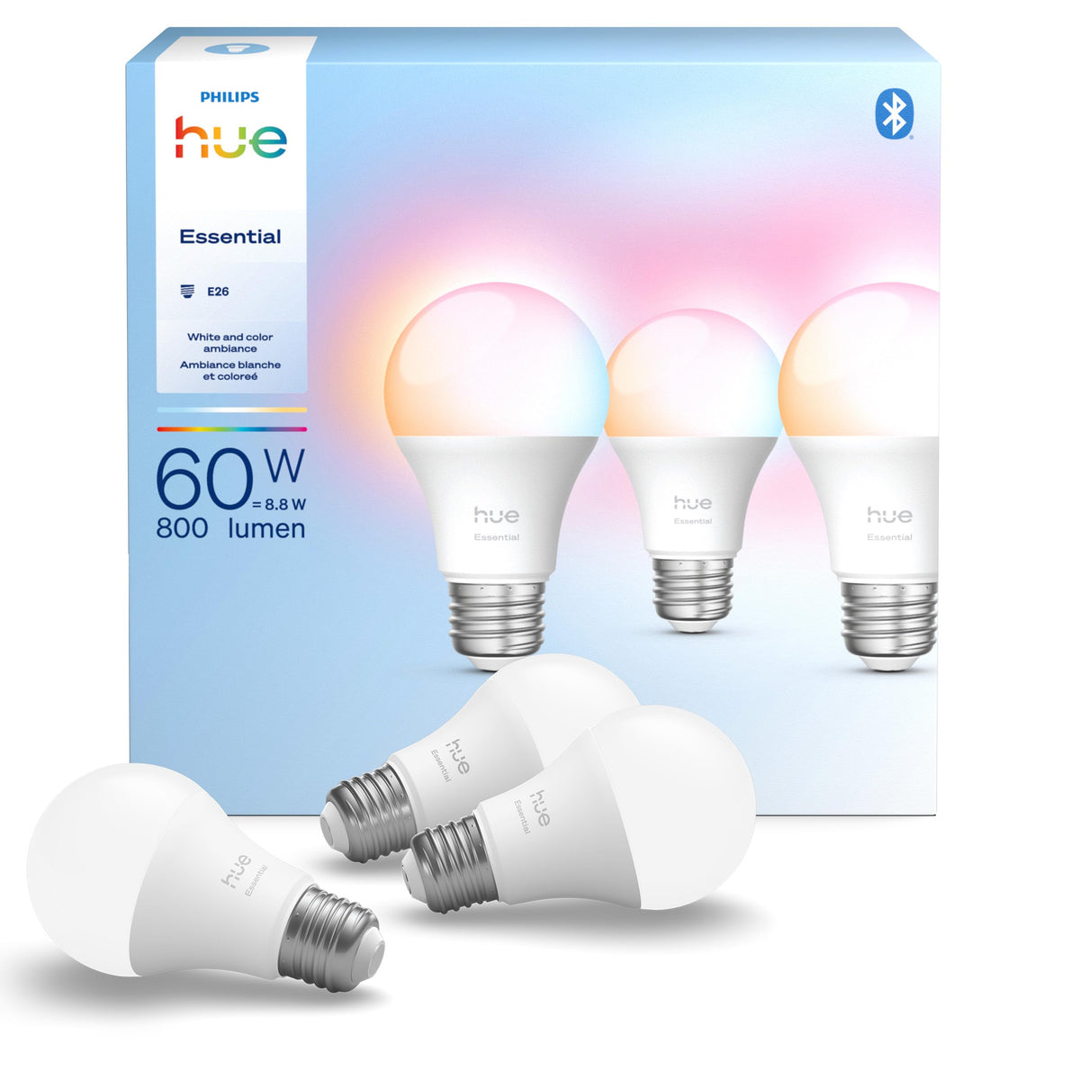 Philips Hue E WCA 800 A19 E26 Smart LED Bulb