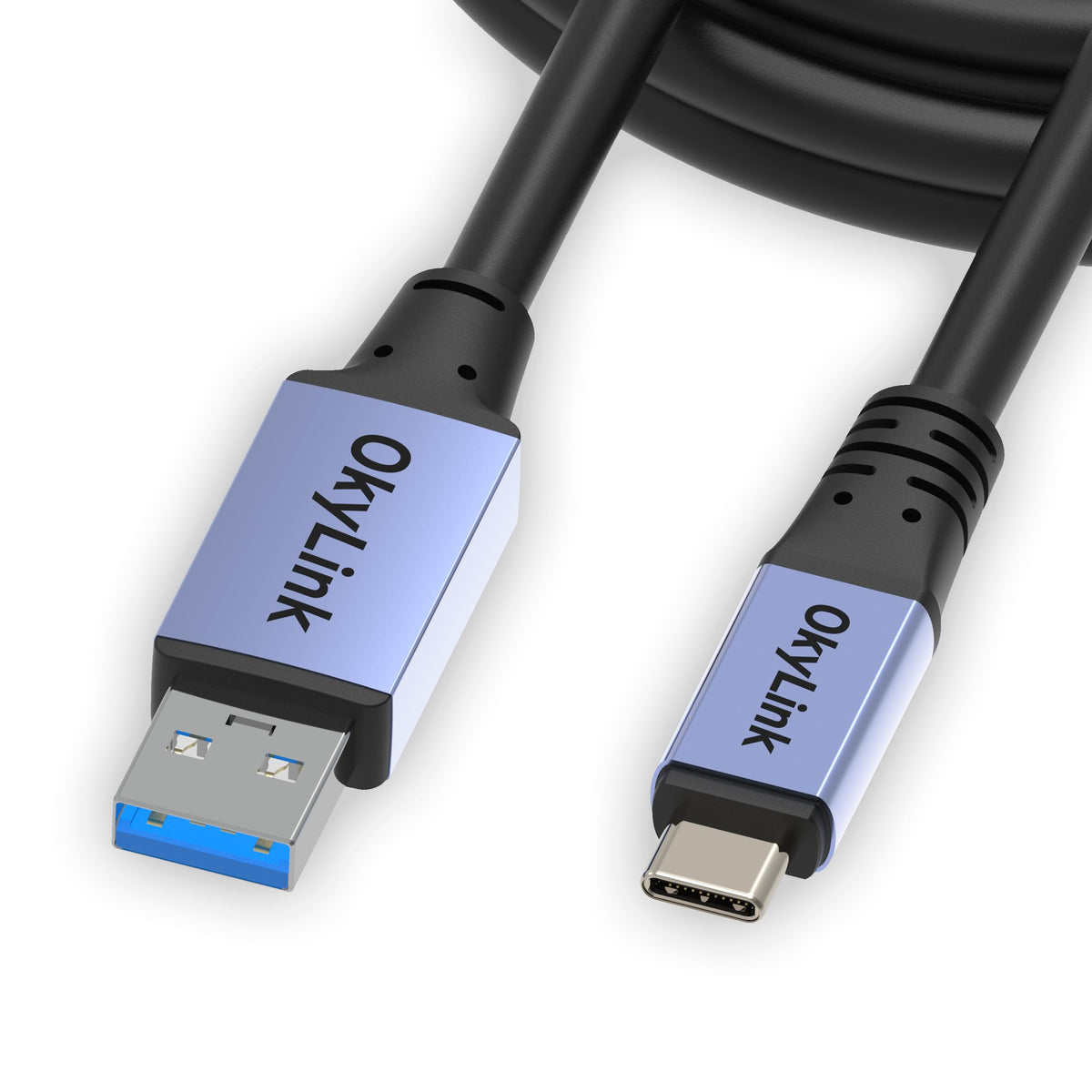 OkyLink USB 3.0/3.2 Gen1 A to C Cable 10ft/3M, High-Speed 5Gbps Data T