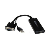 Startech VGA2HDU 15PIN VGA to 19PIN HDMI Adapter with USB Audio