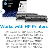 HP 80X (CF280XD) Black High Yield Original LaserJet Toner Cartridges