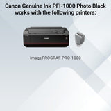 CanonInk Canon 0546C002 Lucia PRO PFI-1000 Photo Black Individual Ink
