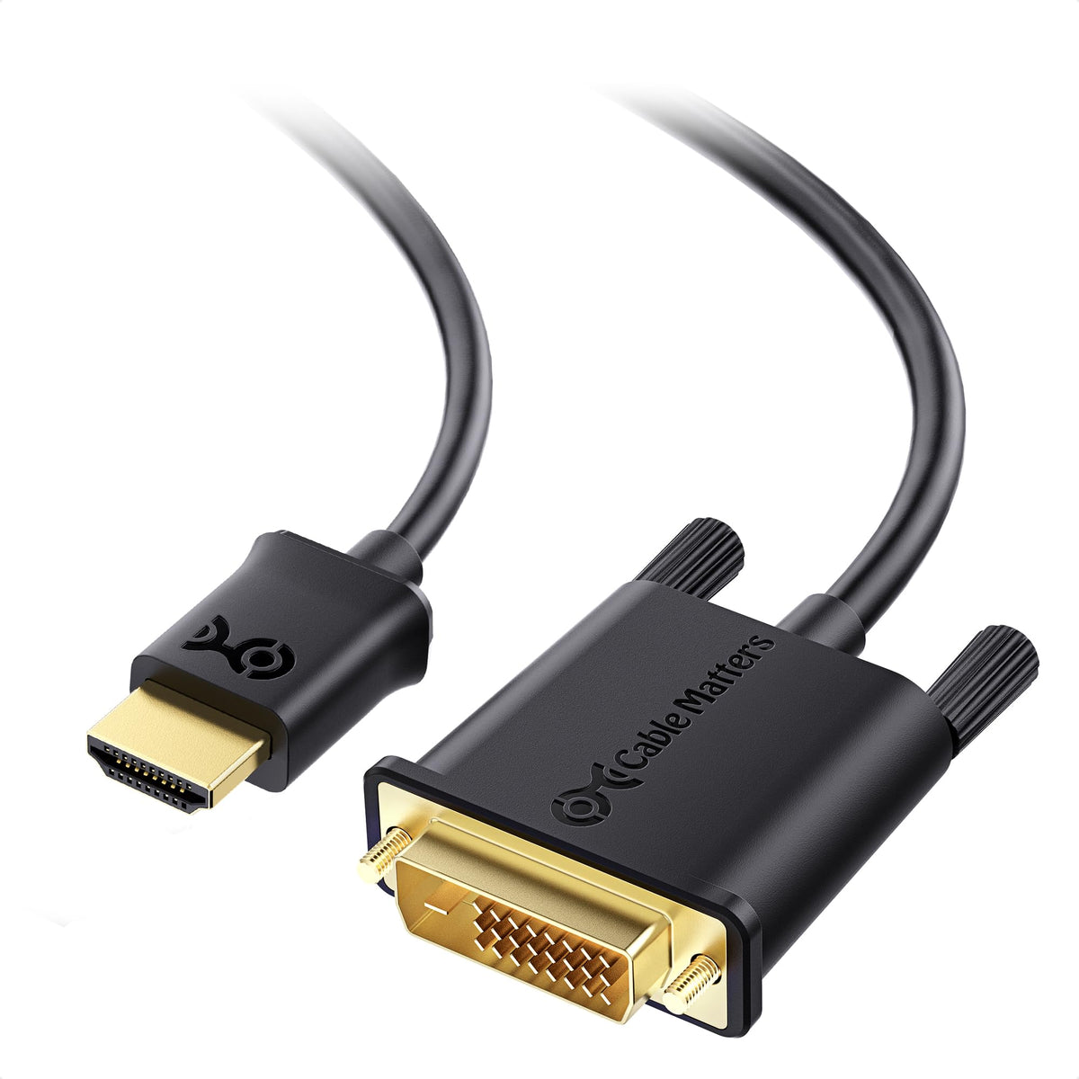 Cable Matters CL3 in-Wall Rated Full HD HDMI to DVI Cable 6 ft (DVI to