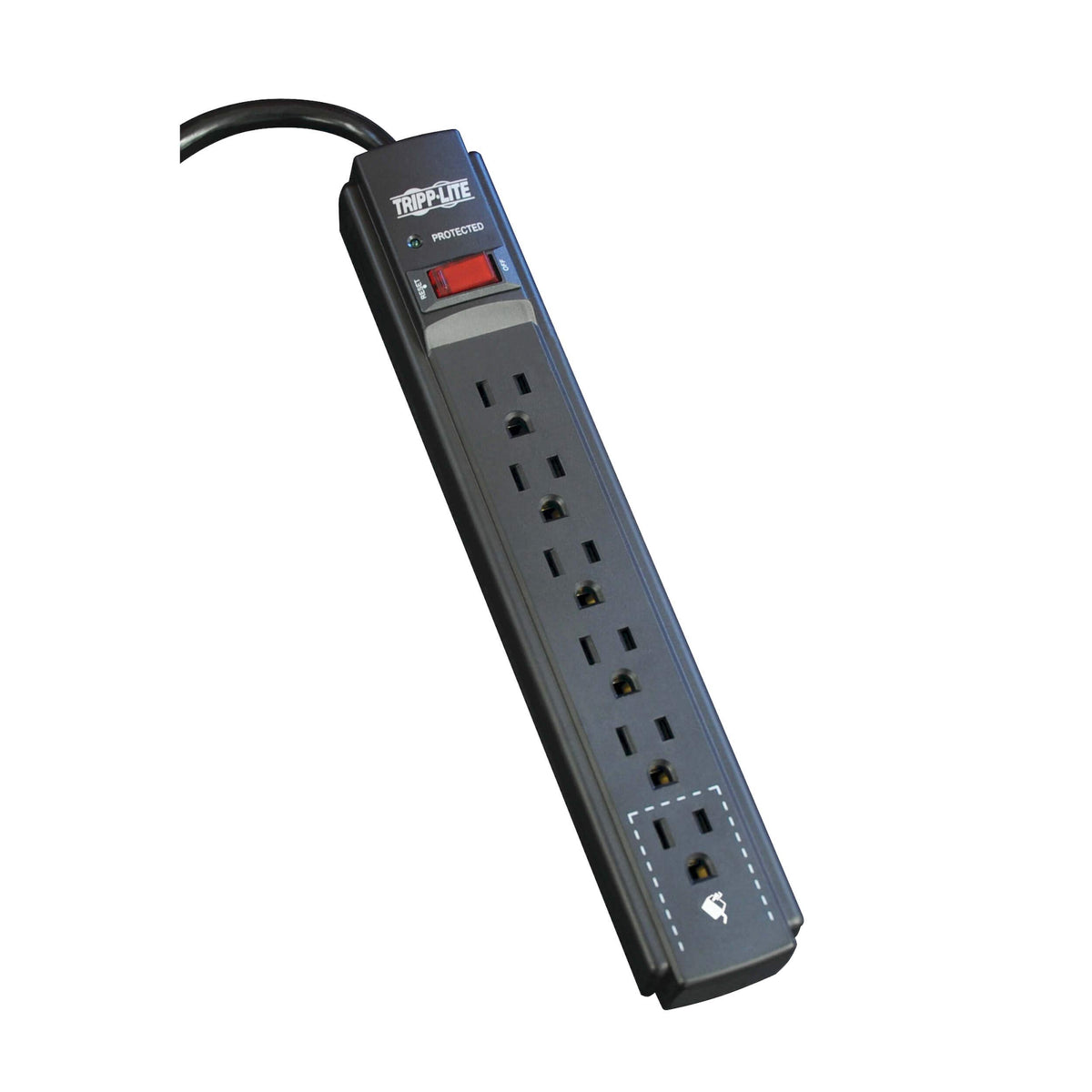 PROTECT IT SURGE SUPPRESSOR 6OUT UL1449/UL1363 75K 6FT METAL