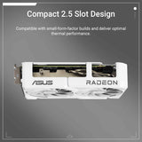 ASUS Dual Radeon™ RX 9060 XT 16GB GDDR6 White Edition (PCIe 5.0, 16gB