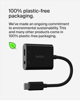 Belkin Rockstar™ audio 3,5 mm avec adaptateur de charge USB-C inclus, USB-C