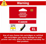 Canon Genuine Canon CLI-271XL HIGH Yield Ink Cartridge, Yellow