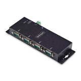 Adaptateur série 4 ports StarTech vers Ethernet, serveur de périphériques série IP pour périphériques RS232, montable au mur/sur rail DIN, boîtier métallique, RJ45 LAN vers série DB9