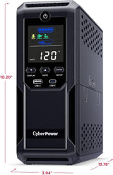 CyberPower CP1350AVRLCD3 Intelligent LCD UPS Battery Backup, 1350VA/81