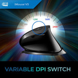 ADESSO iMouse V3-TAA USB Adjustable Wrist Angle Vertical Ergonomic Mou