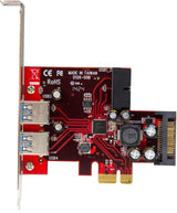 StarTech.com 4-Port PCI Express USB 3.0 Card SATA Power PEXUSB3S2EI