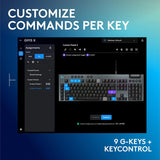 Logitech G915 X Clavier de jeu filaire (Tactile) - Noir | Profil bas