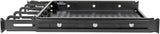 Cantilevered Steel Rack Shelf 1URM Cable Rings 14.2in Deep 50lbs