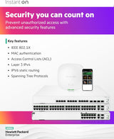 HPE Networking Instant On Switch Series 1960 24-Port Gb Smart-Managed
