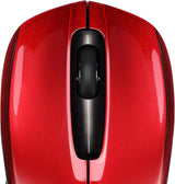 Adesso Ergonomic iMouse S50 - Wireless Optical Mouse Red