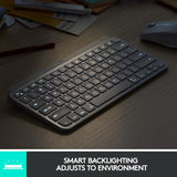Logitech MX Keys Mini Minimalist Wireless Illuminated Keyboard, Compac
