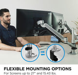 Bras de fixation de bureau pour moniteur ViewSonic LCD-DMA-002 à ressort pour 2 mo