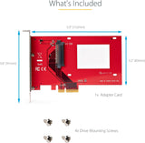 Carte adaptateur StarTech.com U.3 vers PCIe - PCIe 4.0 x4