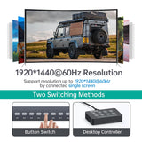 MT-VIKI KVM Switch 8 Port, 8X1 Rackmount KVM Switch VGA, Included 8 2-