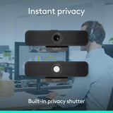 Webcam Logitech C925-E, appels vidéo HD 1080p/30 ips, correction de la lumière