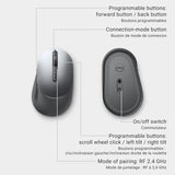 Dell MS5120W Mobile Pro Wireless Mouse – Wireless 2.4GHz, Bluetooth 5.