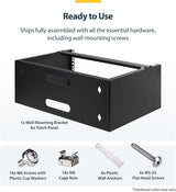 StarTech.com Rack Réseau Mural 4U - 35,5 cm de Profondeur (Profil Bas) -
