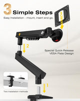SIT-STAND MONITOR ARM 27IN - DESK MOUNT
