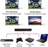 OREI HD-402 4x2 HDMI 1.4V Matrix Switch/Splitter (4-Input, 2-Output) w